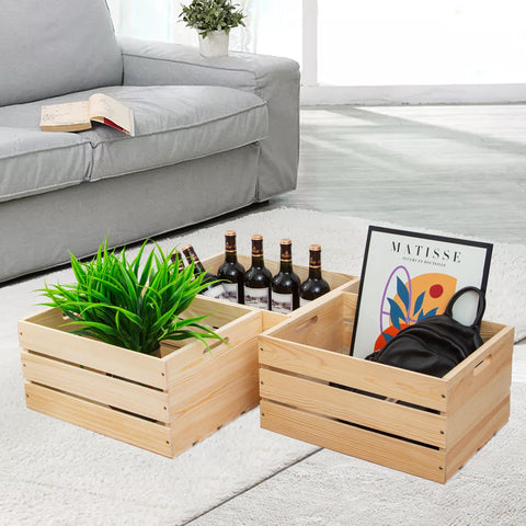 FORBRADS pine wood crate fragrant pine adds sensory charm to storage