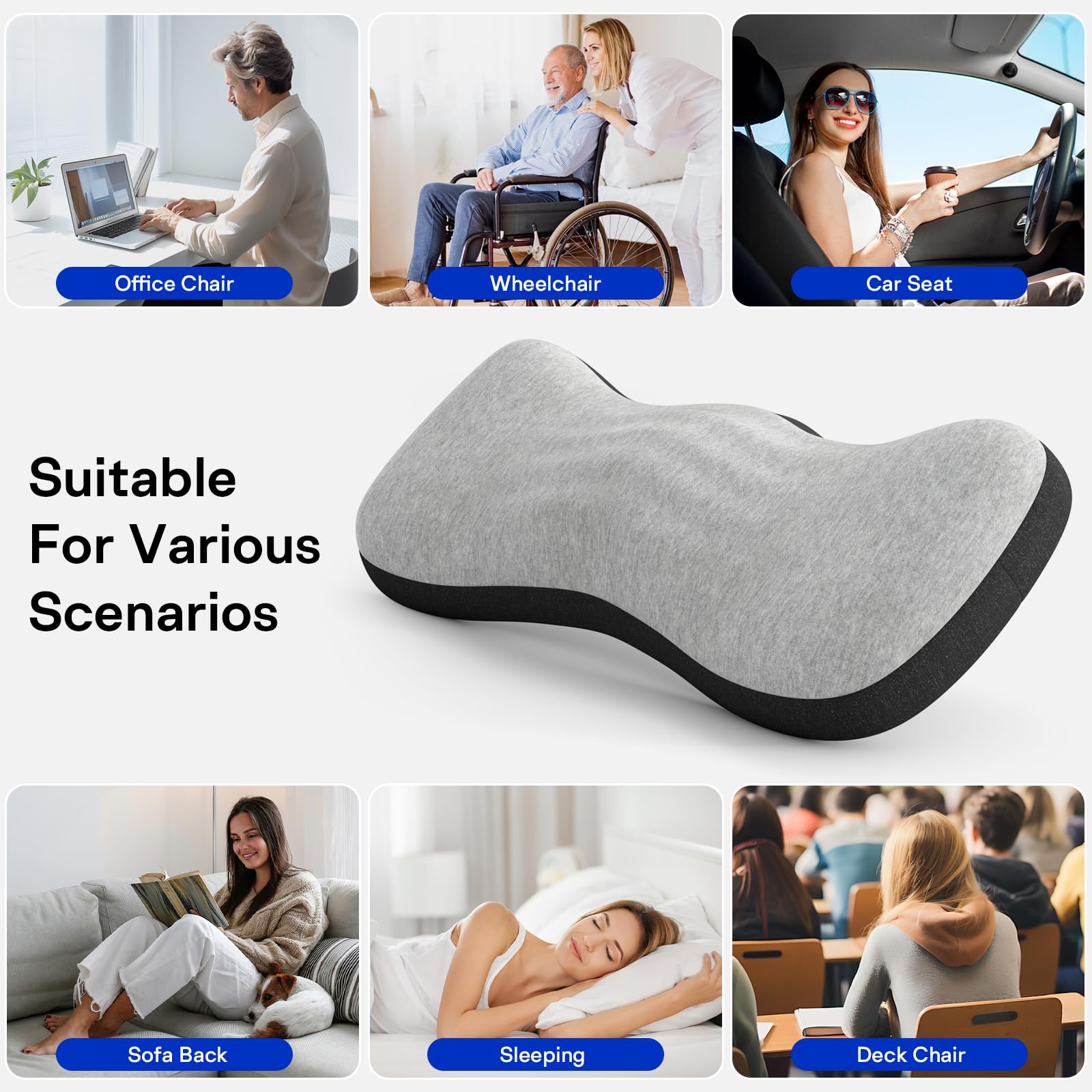 Forcanby pregnant-women-safe lumbar pillow supports everyday comfort.