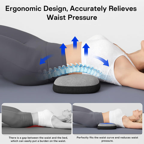 Forcanby lumbar pillow removable cover for easy, hygienic cleaning.