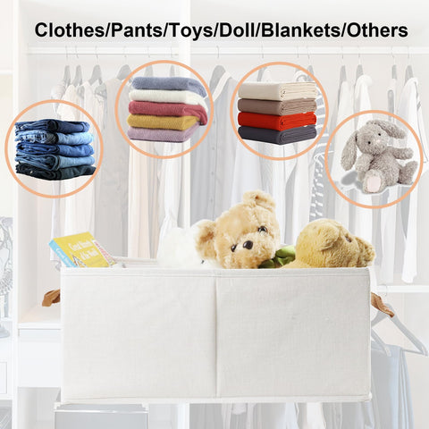 Fordonral closet bins open-top design for quick organization of clothing and toys