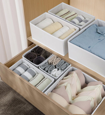 Fordonral medium bin drawer organizer fits shirts and underwear