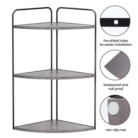 Forest Angle corner counter shelf maximizing space in a stylish bathroom