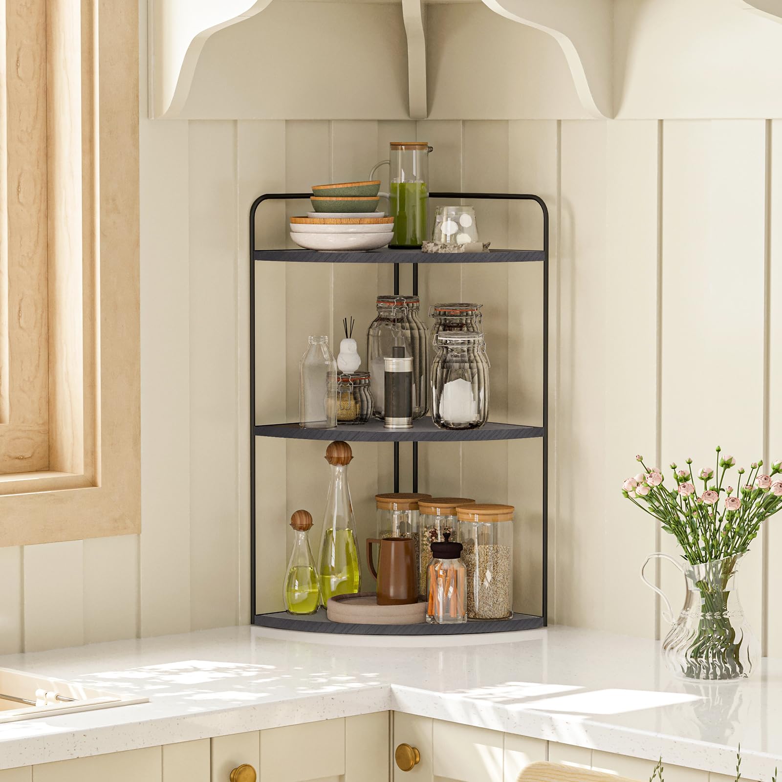 Forest Angle skincare and toiletries organizer keeping toothbrush and soap tidy