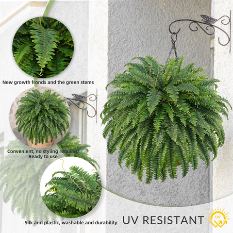 96 fronds per bundle create a dense, natural fern look.