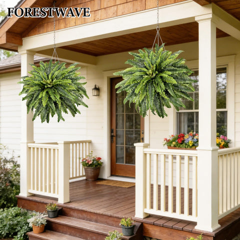 Forestwave instant greenery fern ready to display on shelves or tabletops.