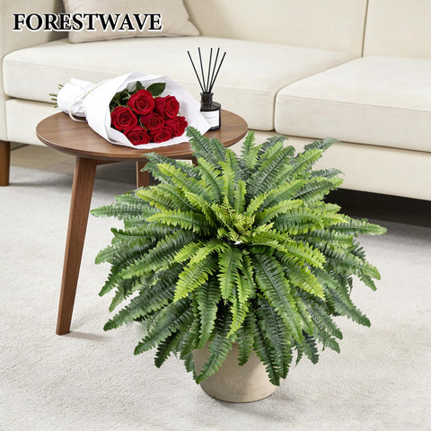 Forestwave silk-leaf fern stems create lifelike arching fronds for décor.