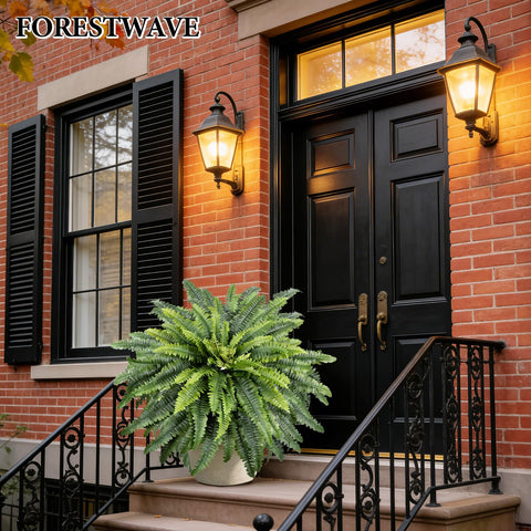 Forestwave UV-resistant fern for outdoor décor stays vibrant in sun and weather.