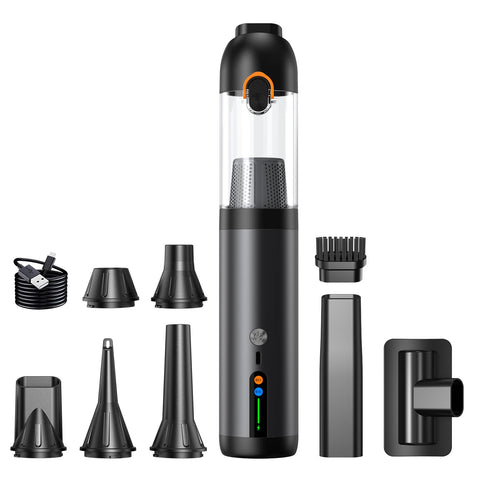 FORETOO car vacuum 4-in-1 kit for quick interior cleaning