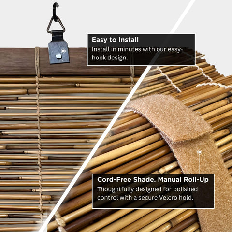 FOREVER BAMBOO cordless operation demo showing simple height adjustment