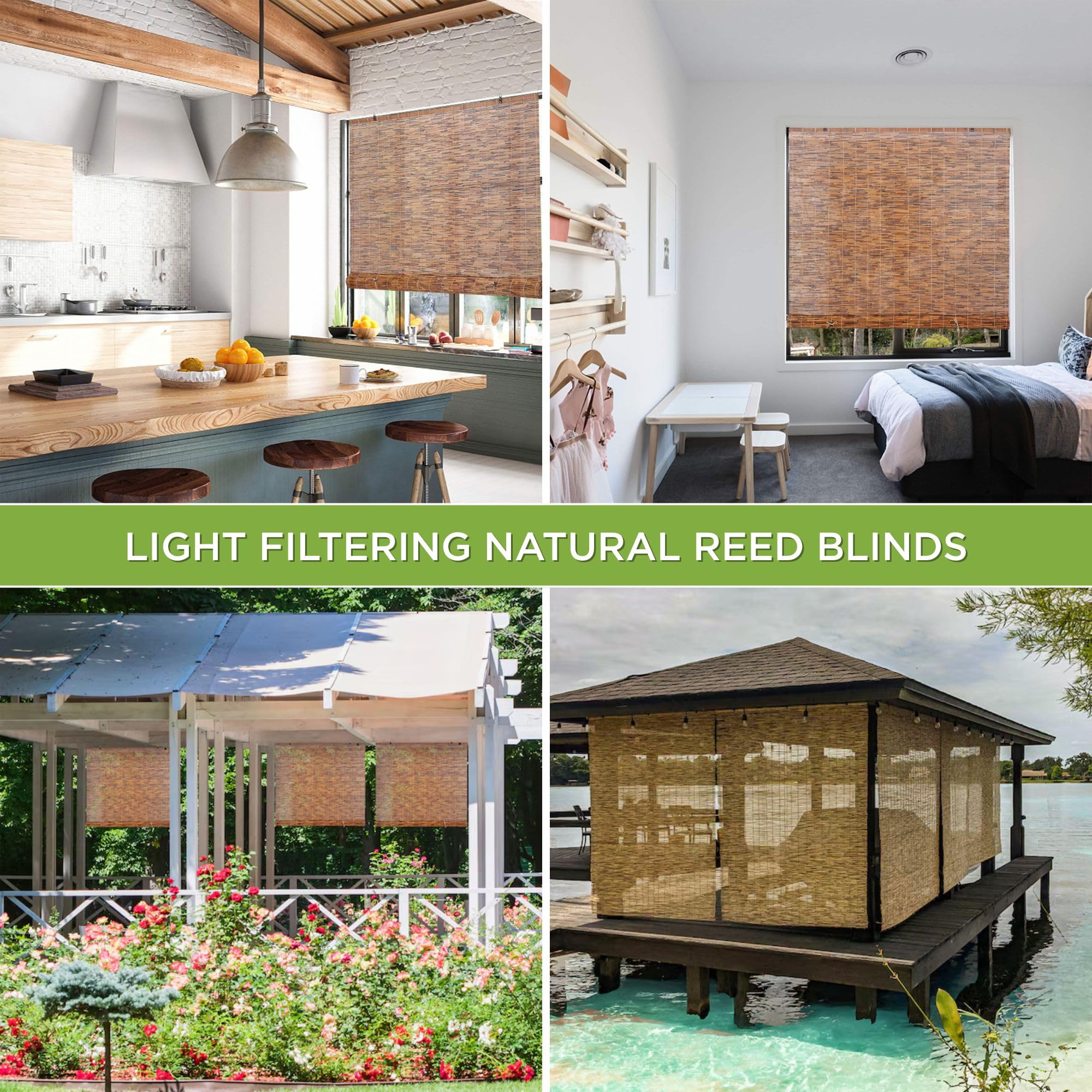 FOREVER BAMBOO reed finish detail highlights craftsmanship for natural interiors