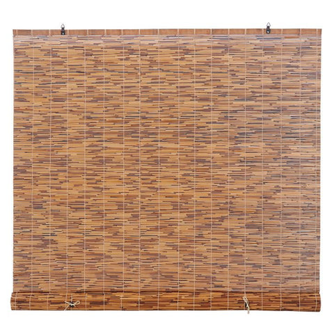 FOREVER BAMBOO window mount installation view illustrating easy inside or outside mounting