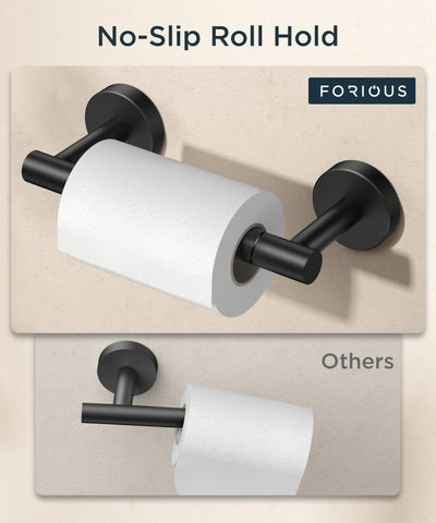 FORIOUS easy-access, pivoting post enables quick roll changes.