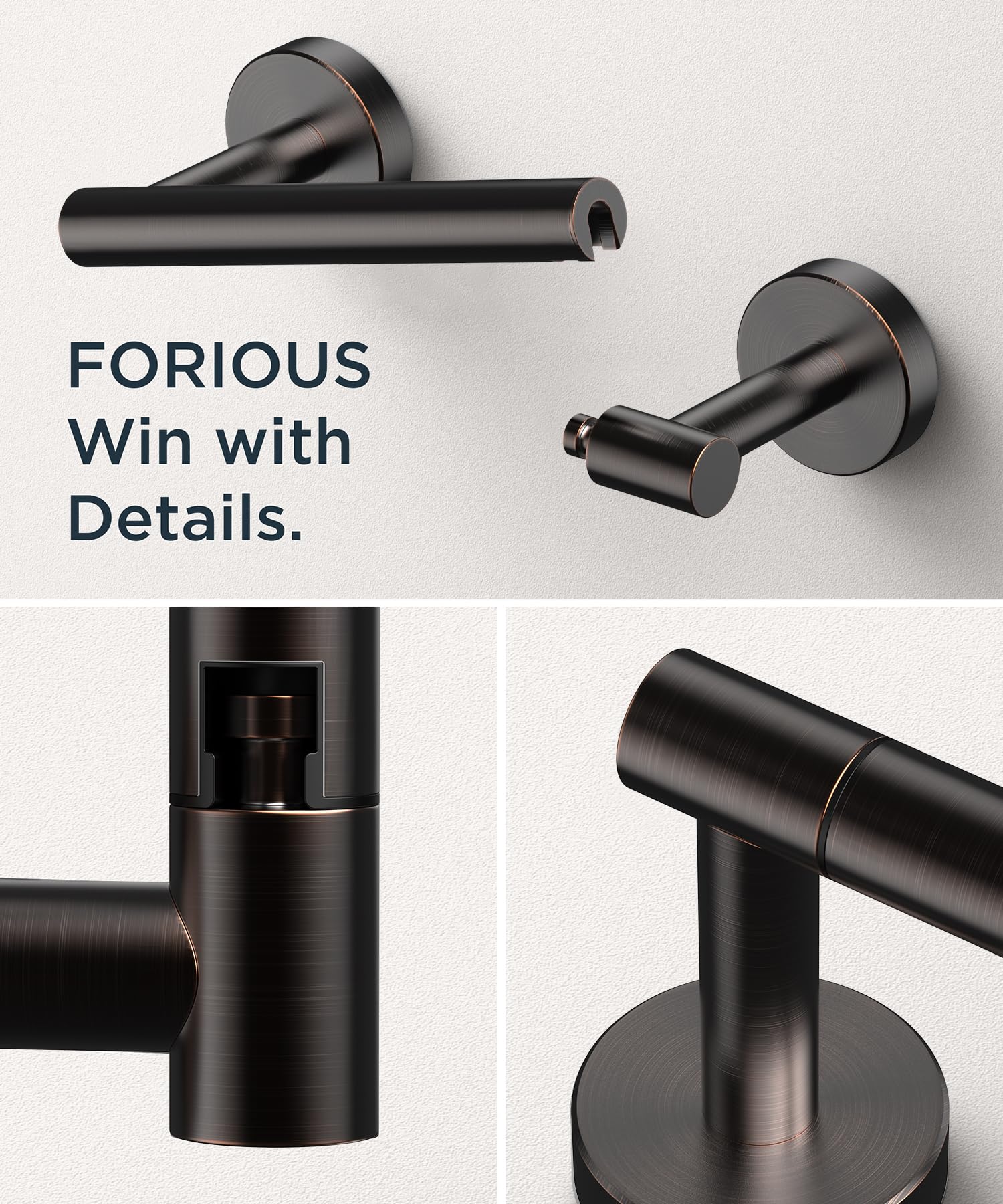 FORIOUS accommodates rolls up to 6.1 inches in diameter.
