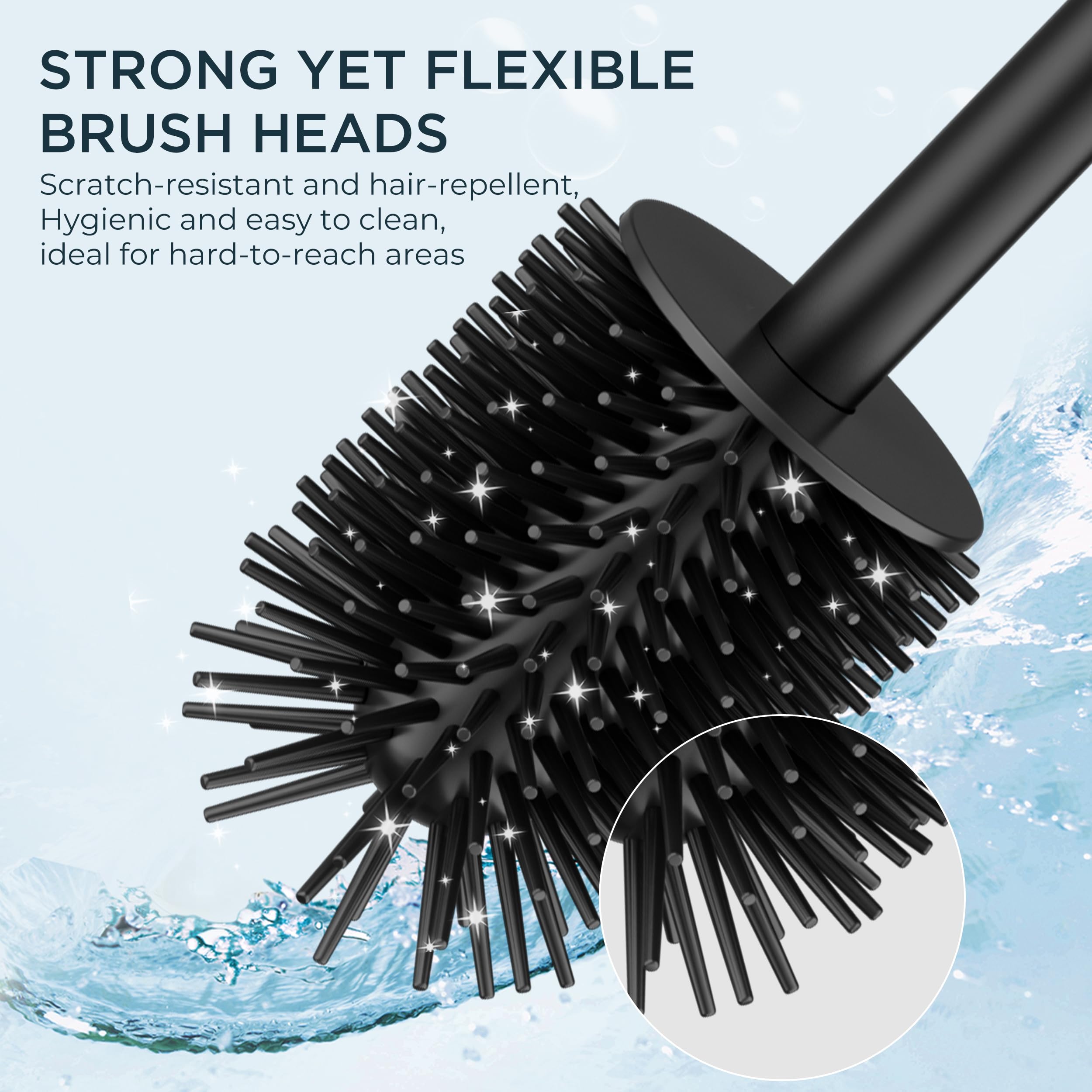 FORIOUS long-handle enables comfortable cleaning without bending.