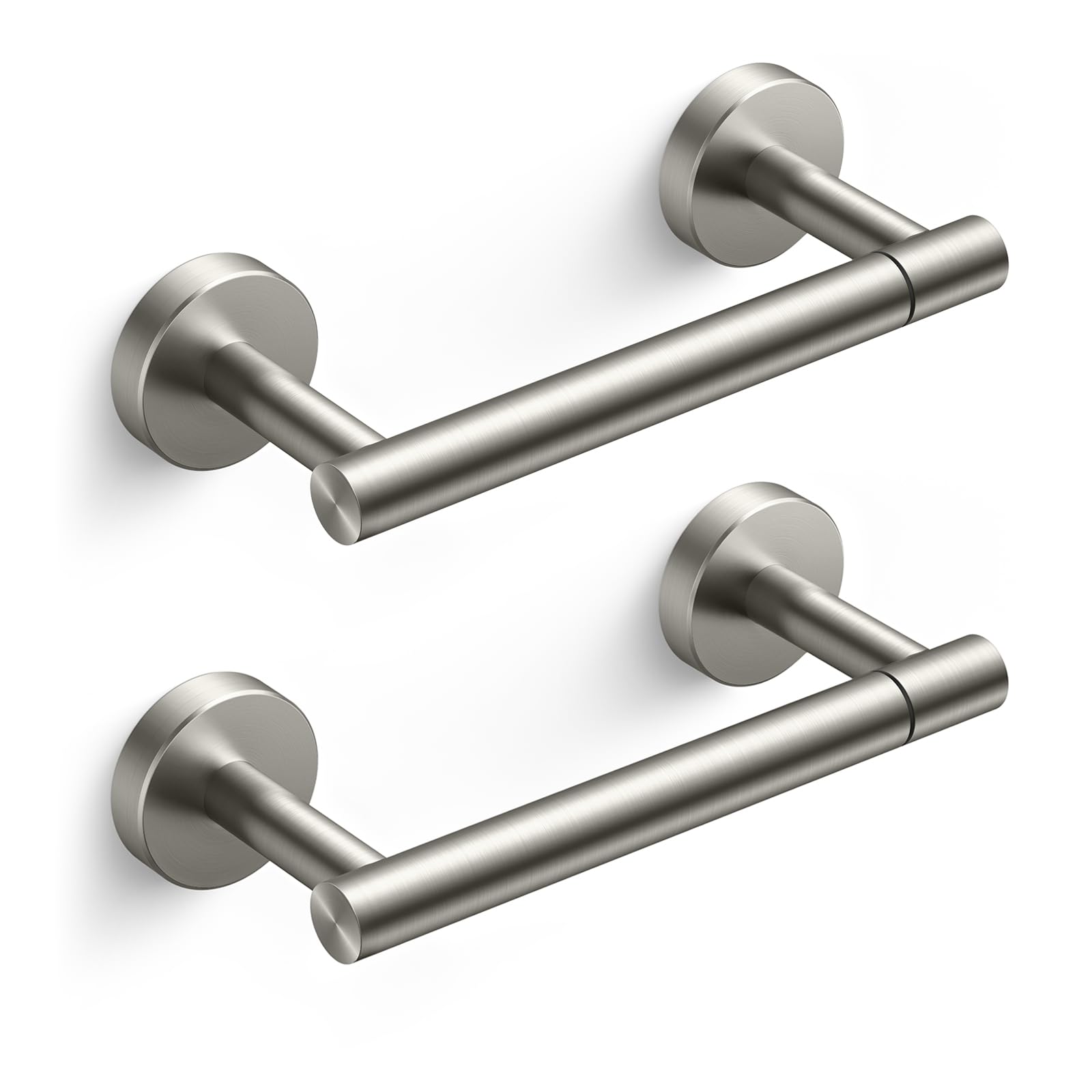 FORIOUS toilet paper holder with brushed-nickel finish, durable and rust-resistant for daily use