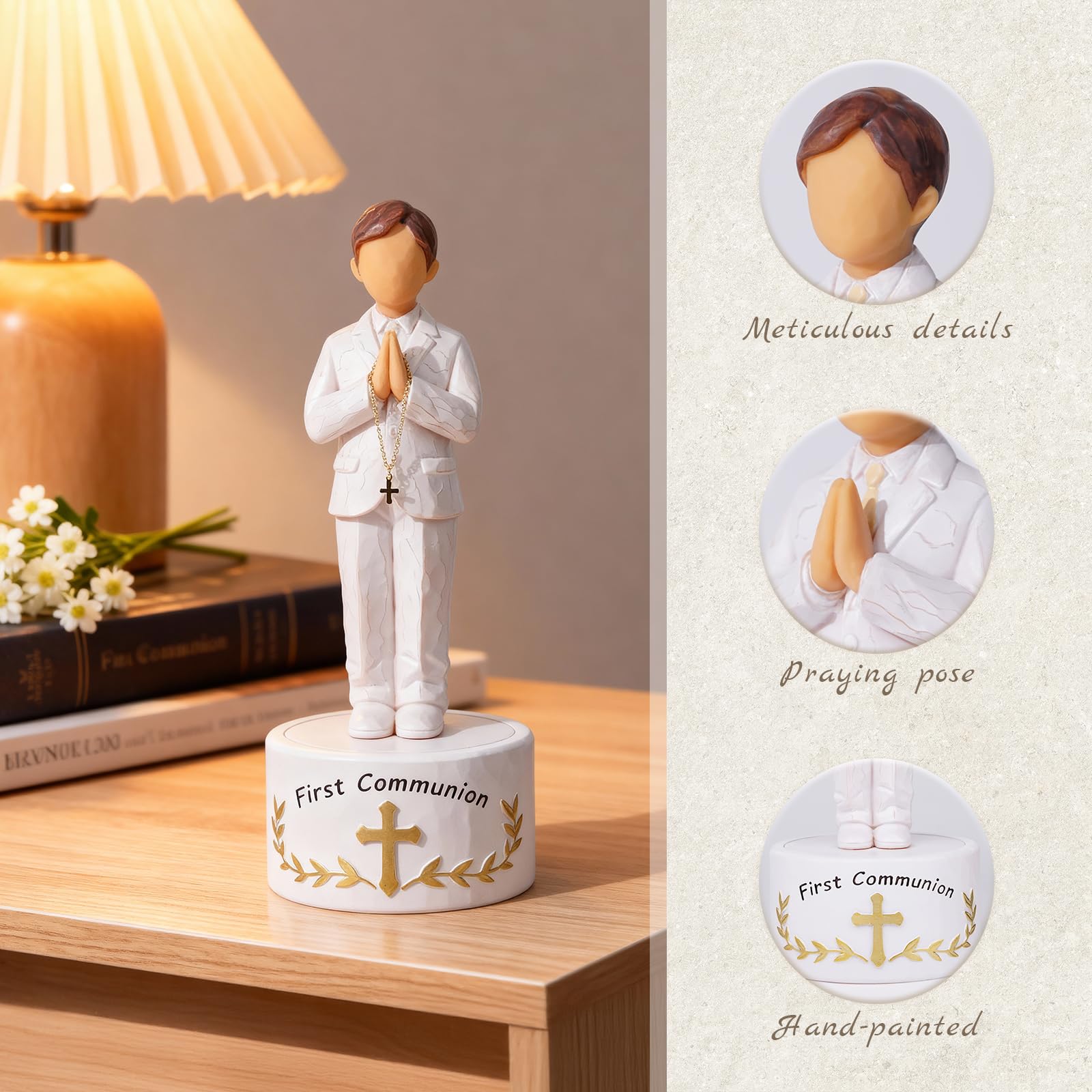 Formiele first communion gift packaging, ready for gifting.