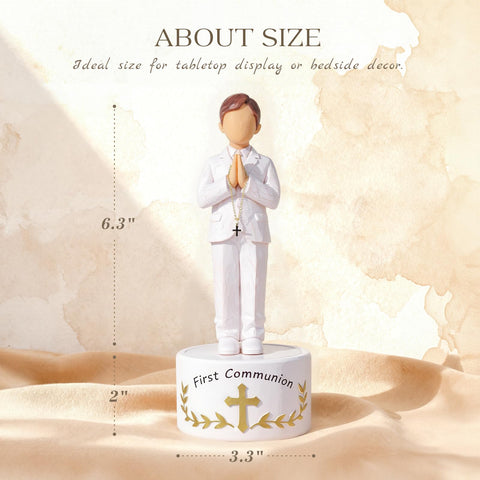 Formiele keepsake box engraving preserves First Communion memories.