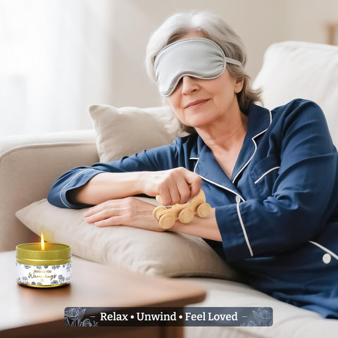 Fortuning's JDS wooden roller massager for tension relief at home.