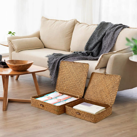Flat-profile design helps maximize space on shelves and desks.