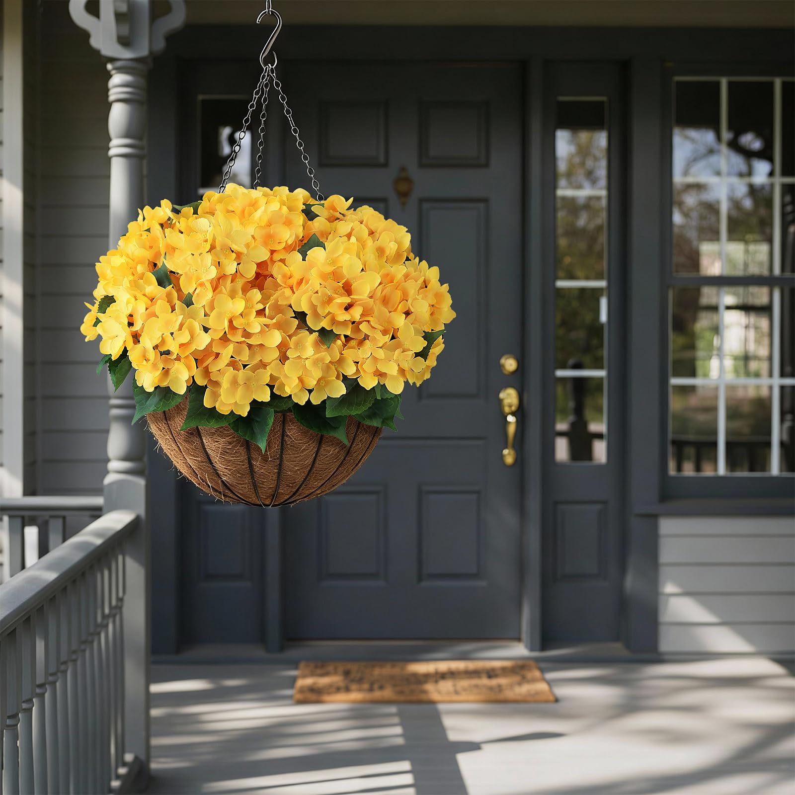 FOTEEWL weatherproof hydrangea blooms for porches and entryways.