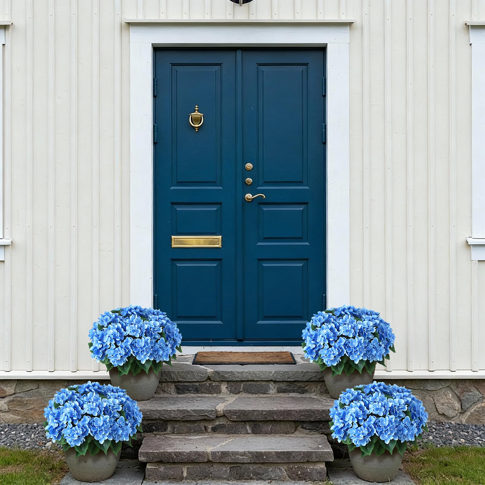 FOTEEWL blue hydrangea bundle set, long-lasting color and impact.