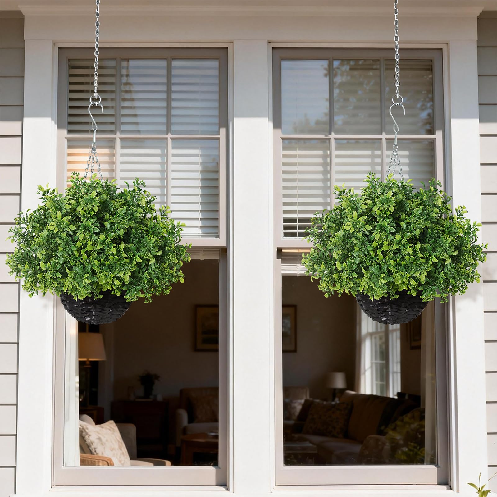 FOTEEWL complete hanging kit with planters and hooks for easy setup.