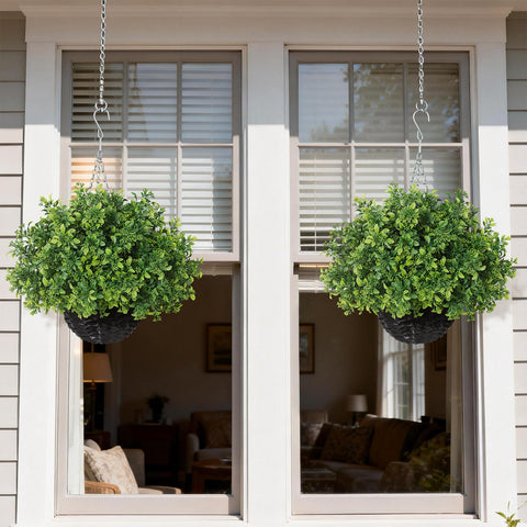 FOTEEWL complete hanging kit with planters and hooks for easy setup.