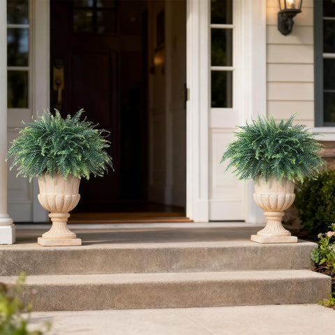 FOTEEWL fake greenery ideal for year-round decoration and curb appeal.