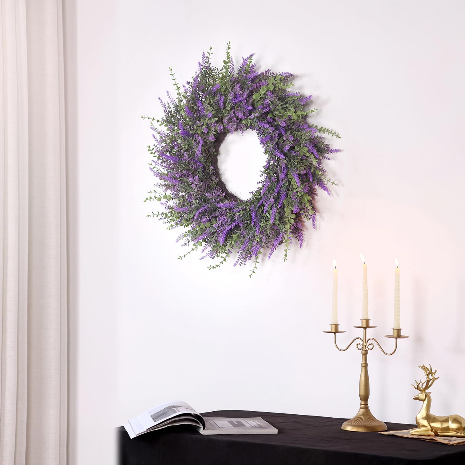 FOTEEWL farmhouse decor wreath adds natural charm to living spaces