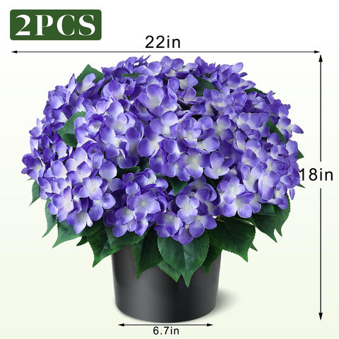 FOTEEWL hydrangea topiary 18-inch height for compact spaces.