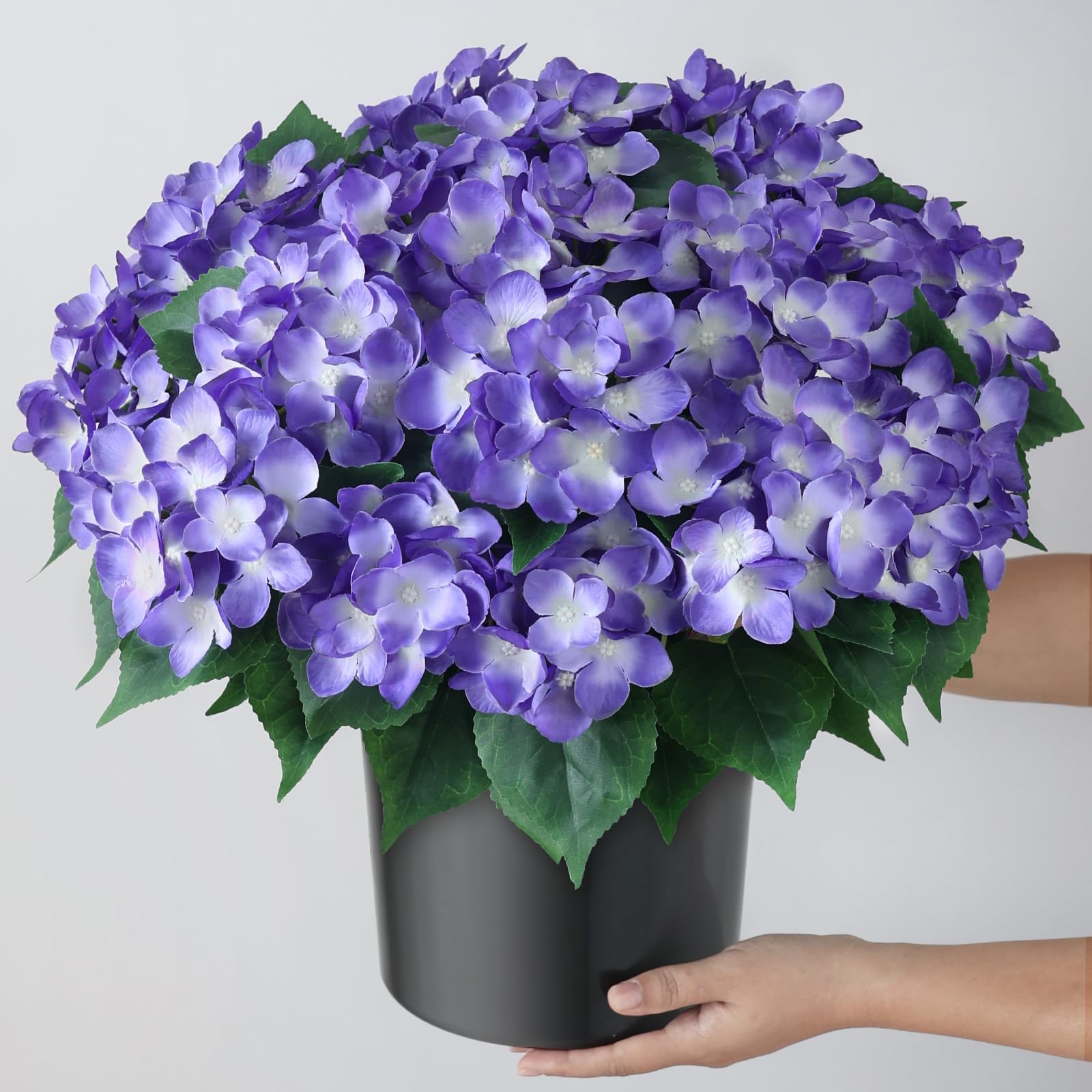FOTEEWL hydrangea topiary 22-inch width creates lush silhouette.