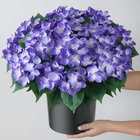 FOTEEWL hydrangea topiary 22-inch width creates lush silhouette.