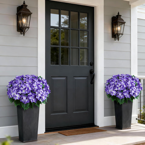 FOTEEWL hydrangea topiary top-down view showing balanced form.