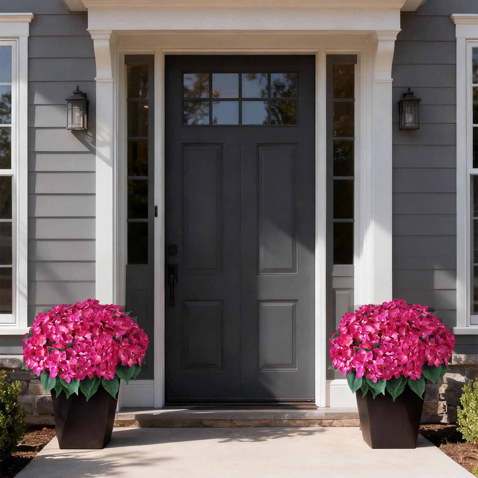 FOTEEWL hydrangea topiary decor suitable for porch or balcony