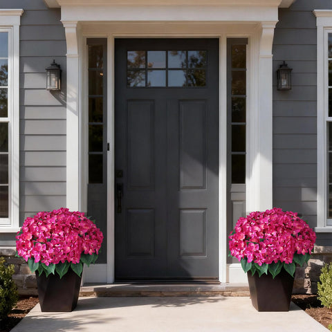 FOTEEWL hydrangea topiary decor suitable for porch or balcony