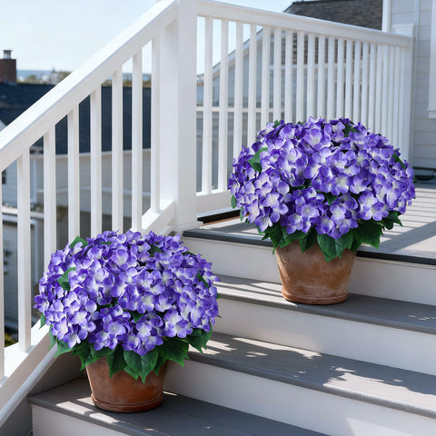 FOTEEWL hydrangea topiary outdoors placement in garden or porch.
