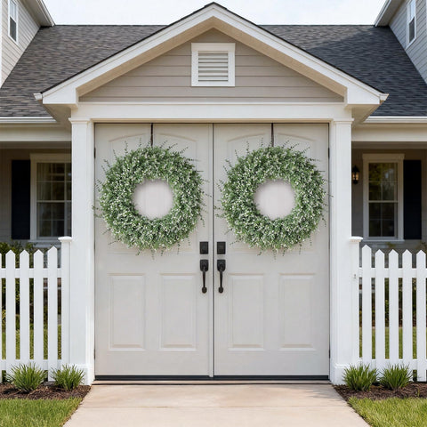 FOTEEWL large front door wreath for porch decor.