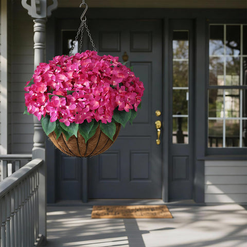 FOTEEWL rose red hydrangea creates year-round color.