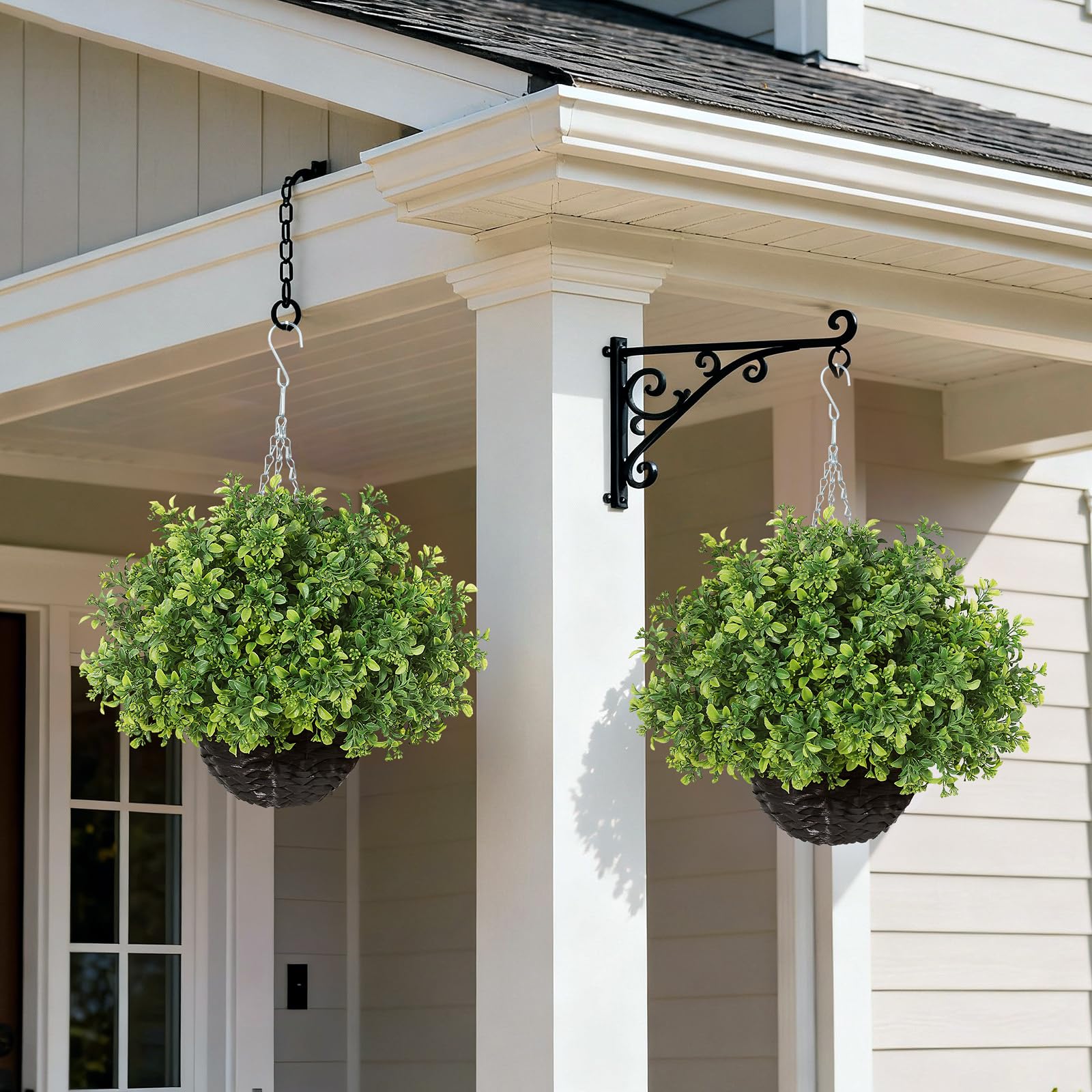 FOTEEWL outdoor weatherproof boxwood planters resist sun and rain.