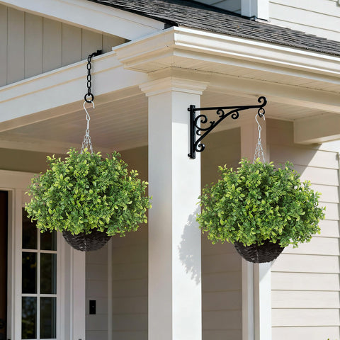 FOTEEWL outdoor weatherproof boxwood planters resist sun and rain.