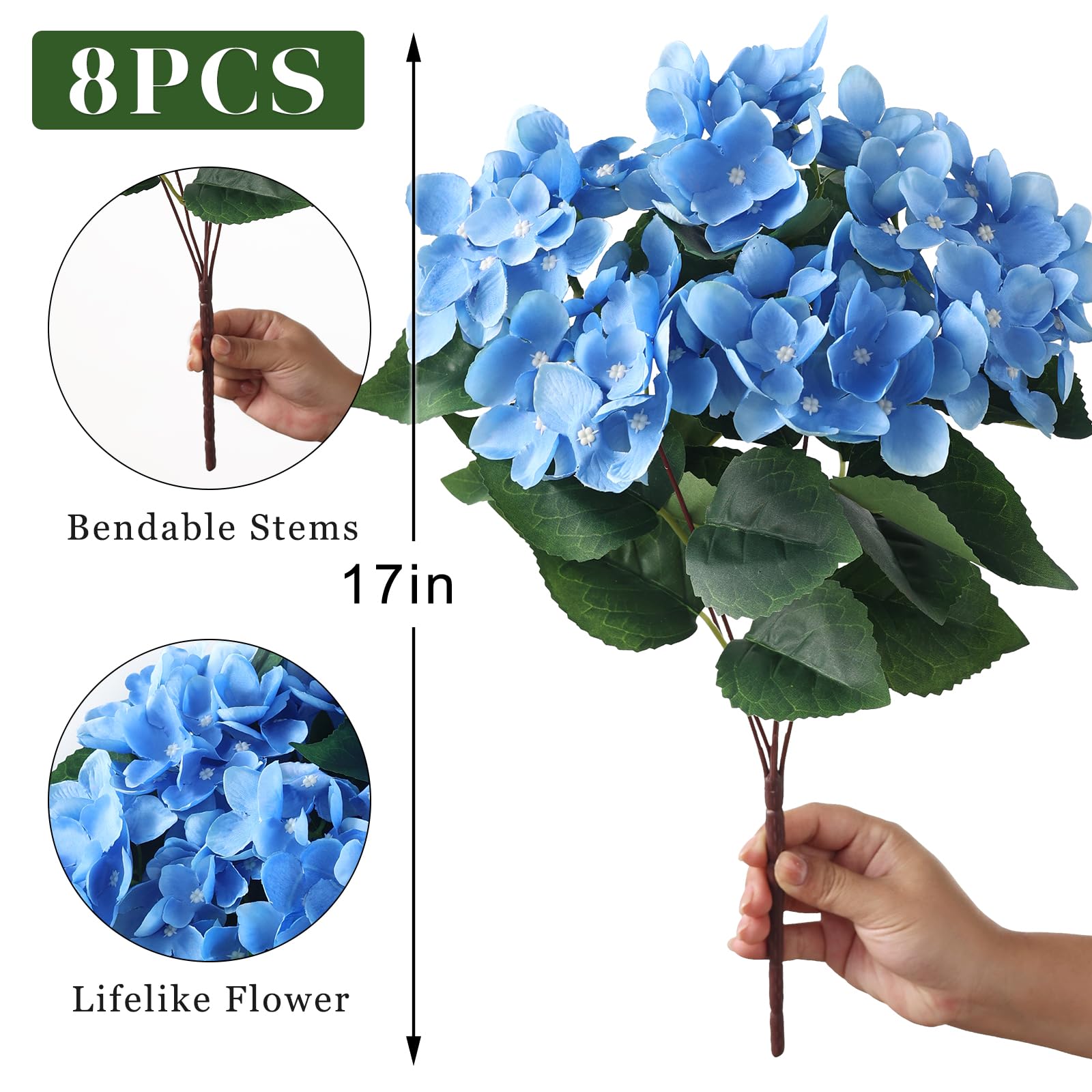 FOTEEWL outdoor hydrangea decor for front doors and balconies.