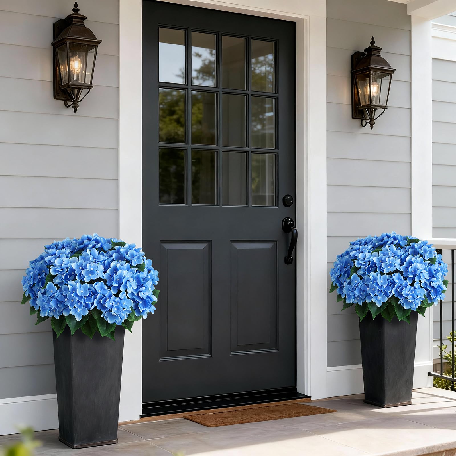 FOTEEWL outdoor silk hydrangea with UV resistance for year-round charm.