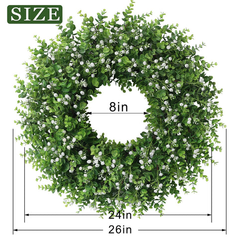 Indoor wall display using the FOTEEWL wreath for versatile styling