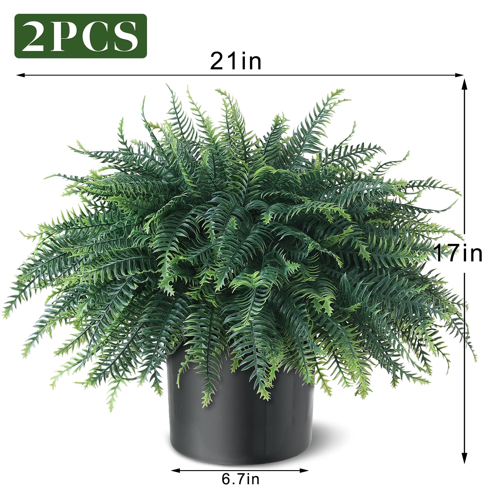 FOTEEWL realistic fern bush full appearance enhances living spaces.