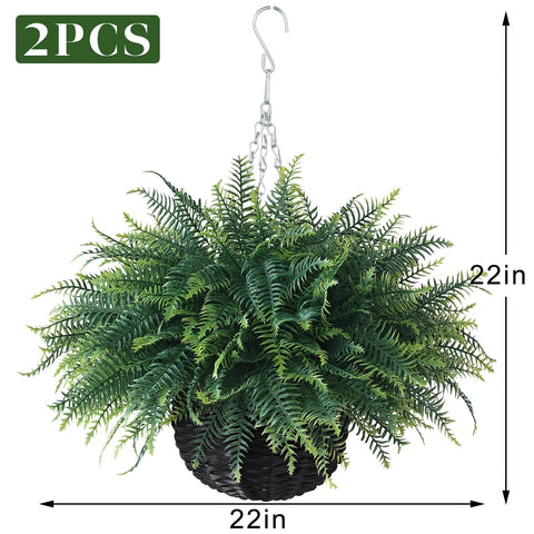 FOTEEWL two-baskets setup ideal for balcony or porch display