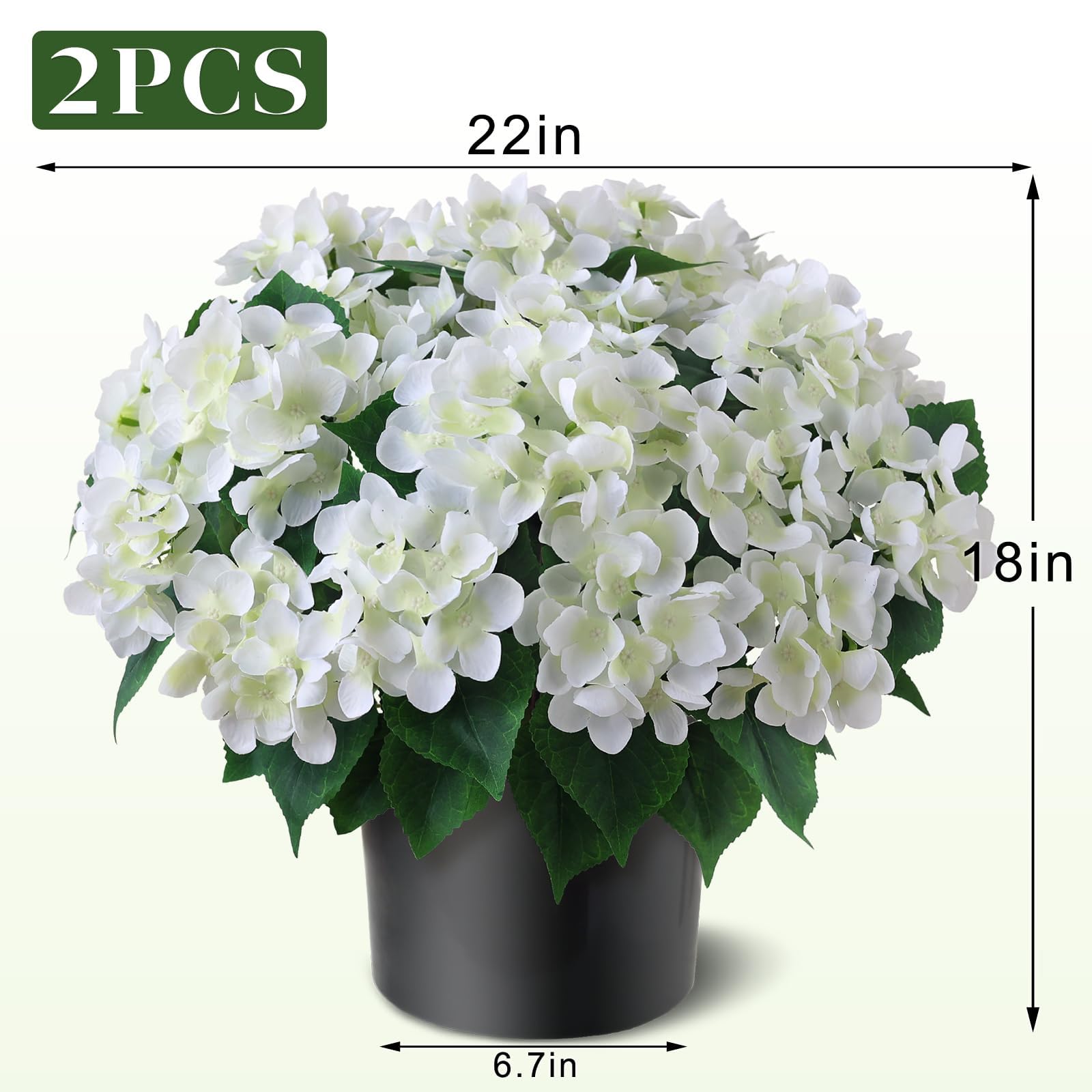 FOTEEWL UV-resistant silk flower heads maintain color in sun