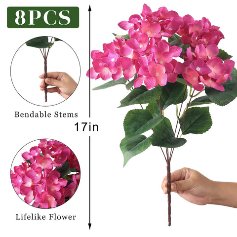 FOTEEWL outdoor hydrangea is waterproof and UV-resistant.