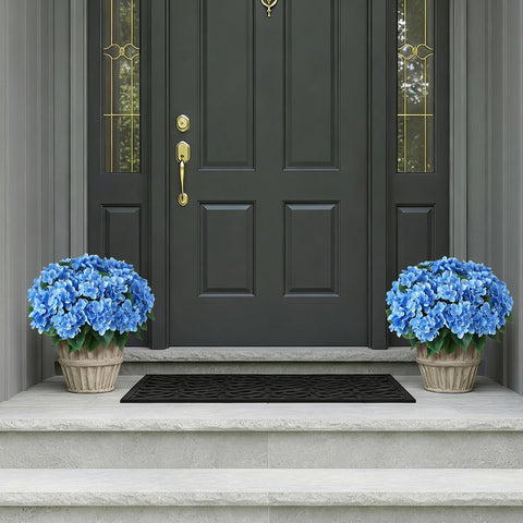 FOTEEWL blue silk hydrangea petals add visual richness to patios