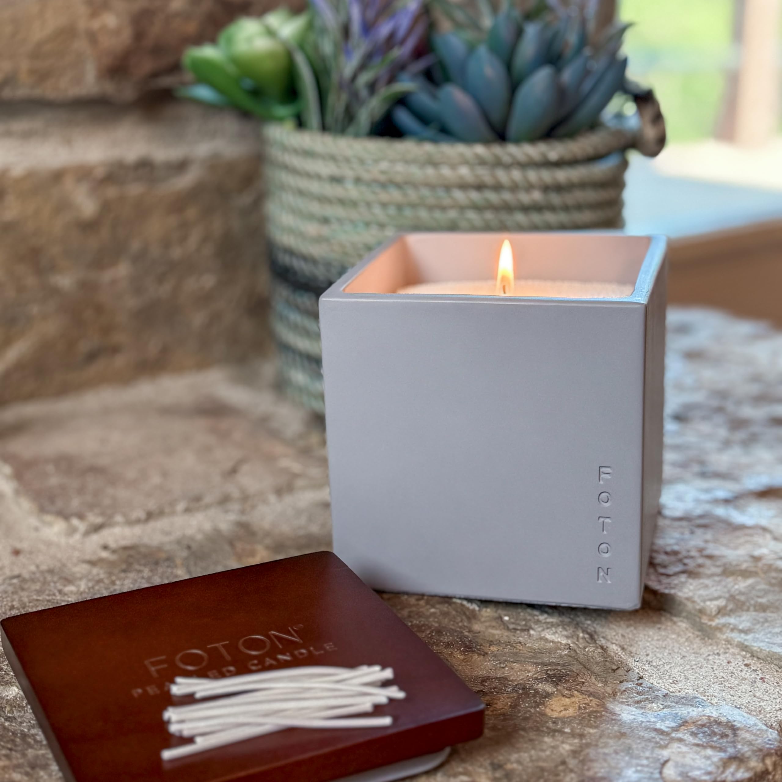 Foton Le Cube decorative centerpiece for minimalist or boho interiors.