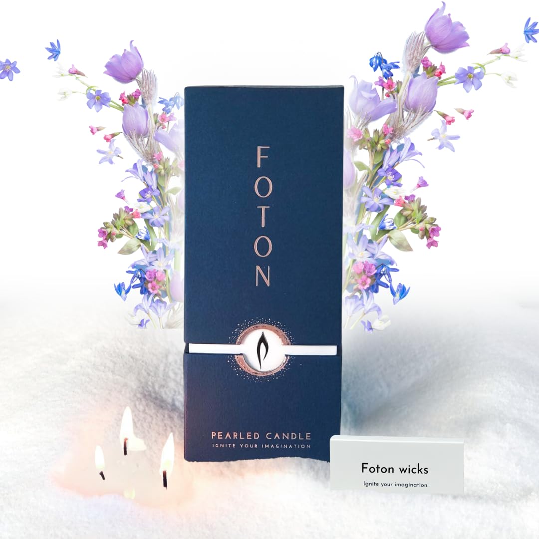 Foton Pearled Candle 18oz pour shows customizable candle design for any space